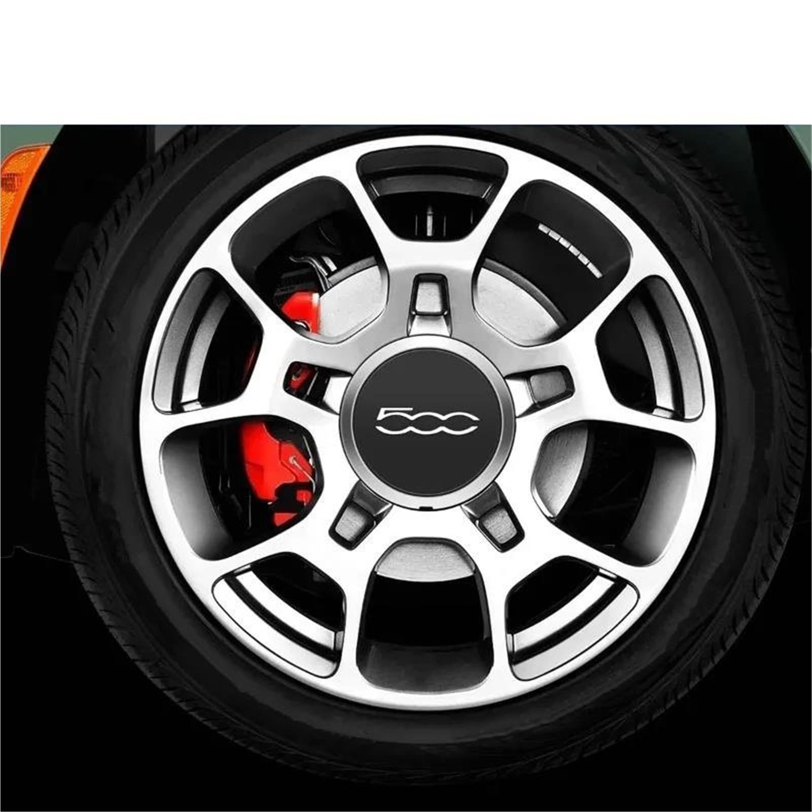 フィアット500 ホイールキャップ 4個 直径133mm 純正アルミ用 Amazon