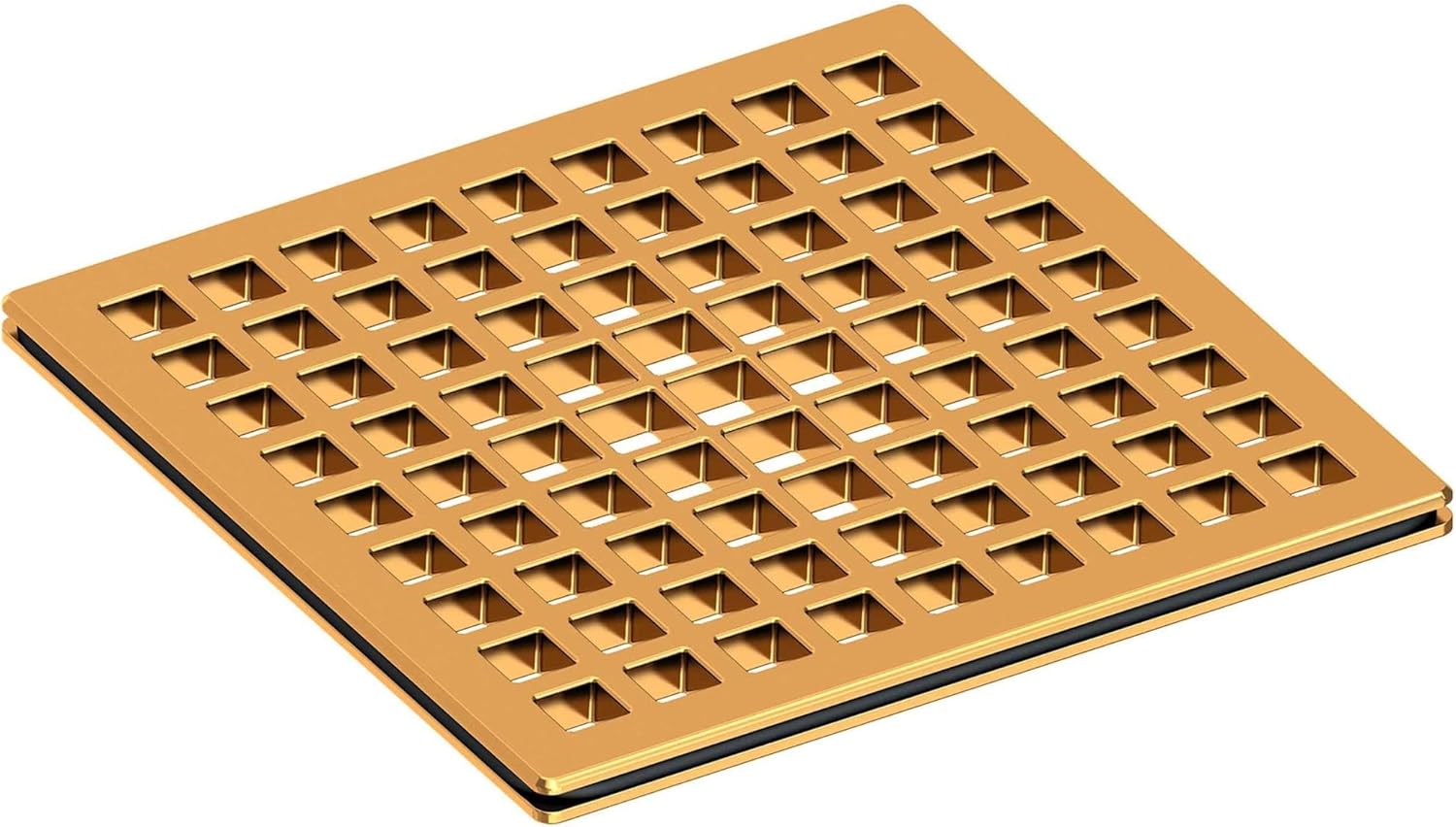 Newport Brass 233-401 Decorative Drains 4" Square Shower Drain Grid, Polished Nickel