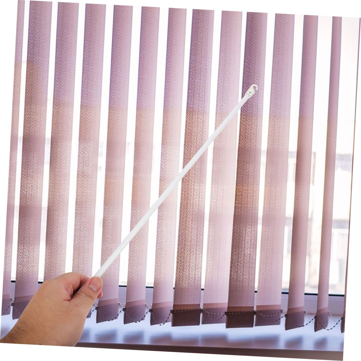 Cabilock 6pcs Vertical Blind Wands Pulling Rods for Blinds Replacement Easy to Install for Home Decor