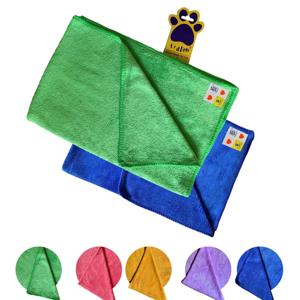 A+a Pets Quick Dry Microfiber Pet Hand Towel | Ultra Absorbent and No Piling for Dogs Cats Humans Car Multipurpose (Set of 2) (B0CZL7Z3QQ) Amazon Price History, Amazon Price Tracker