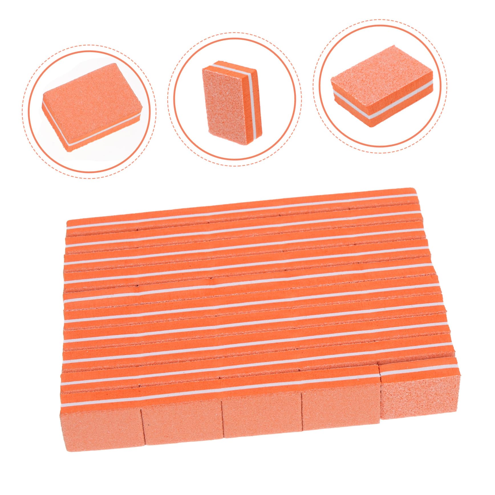 Healvian 200piezas Limaduras De Esponja Para Uñas Mini Bloques Pulidores Para Manicura y Pedicura Salones