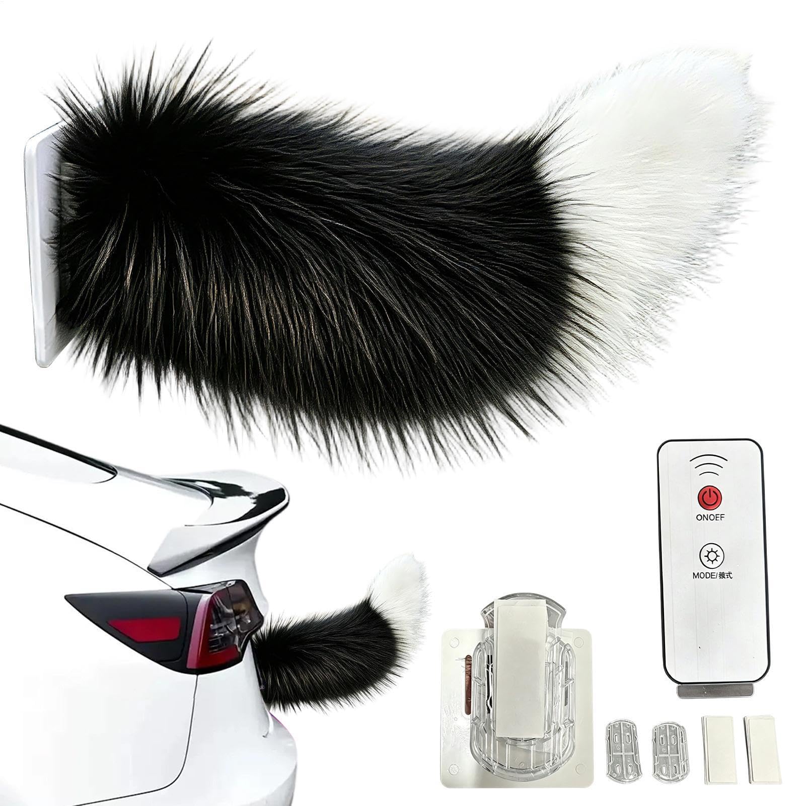 Coda Elettrica con Telecomando per Auto Decorazione Realistica Peluche