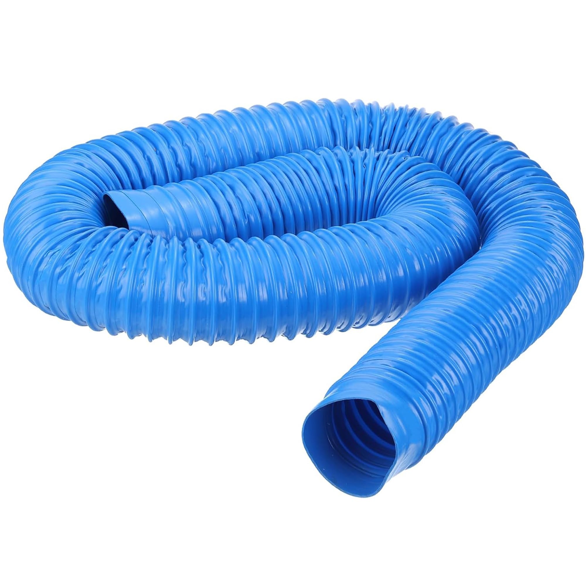 Extensión De Manguera Flexible Azul para Aspiradora Industrial, Manguera De PVC para Recolección De Polvo - Múltiples Usos (3.28 Pies De Largo) (20 Cm)
