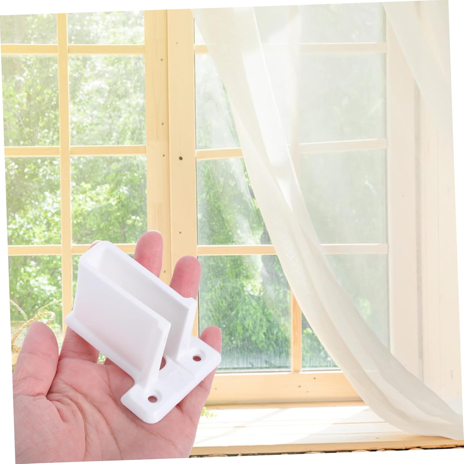2 Pack Wire Shelf End Brackets for Closets and Storage White