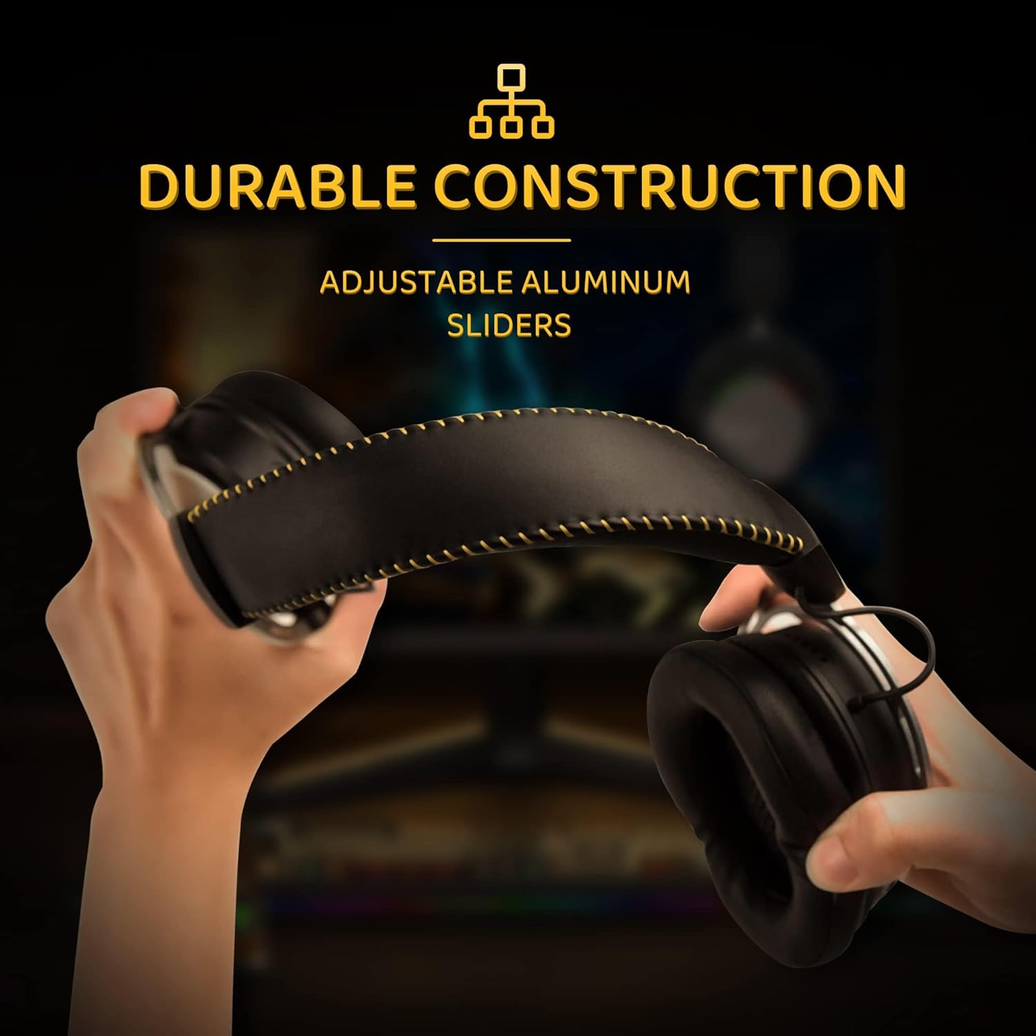 BINNUNE Wireless Gaming Headset with Mic, Dual Mode 2.4g Wireless Bluetooth Gaming Headphones with Microphone for PS4 PS5 PC Switch, Wired Mode for Xbox Series (Black)