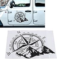 Vista 6 de Adhesivo de brújula de montaña – Calcomanía impermeable de brújula de automóvil para automóvil, camión, RV, SUV, calcomanía de brújula de ventana