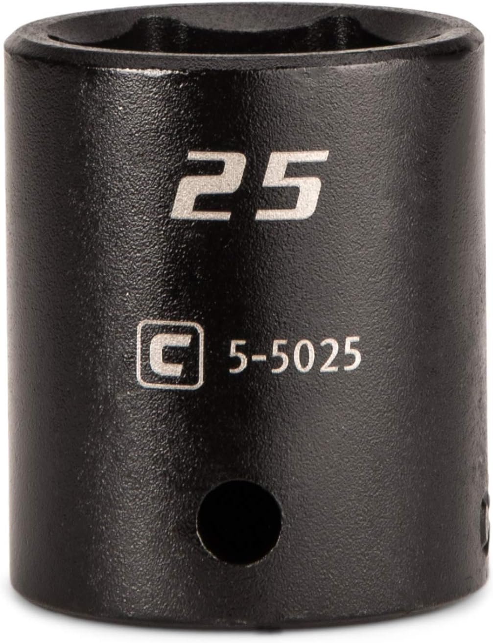 Capri Tools 1/2 in. Drive 18 mm 6-Point Metric Shallow Impact Socket, black (5-5018)