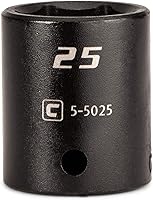 Vista 1 de Capri Tools Zócalo de impacto poco profundo, accionamiento de 1/2 pulgada, 6 puntos, métrico (0.984 in)