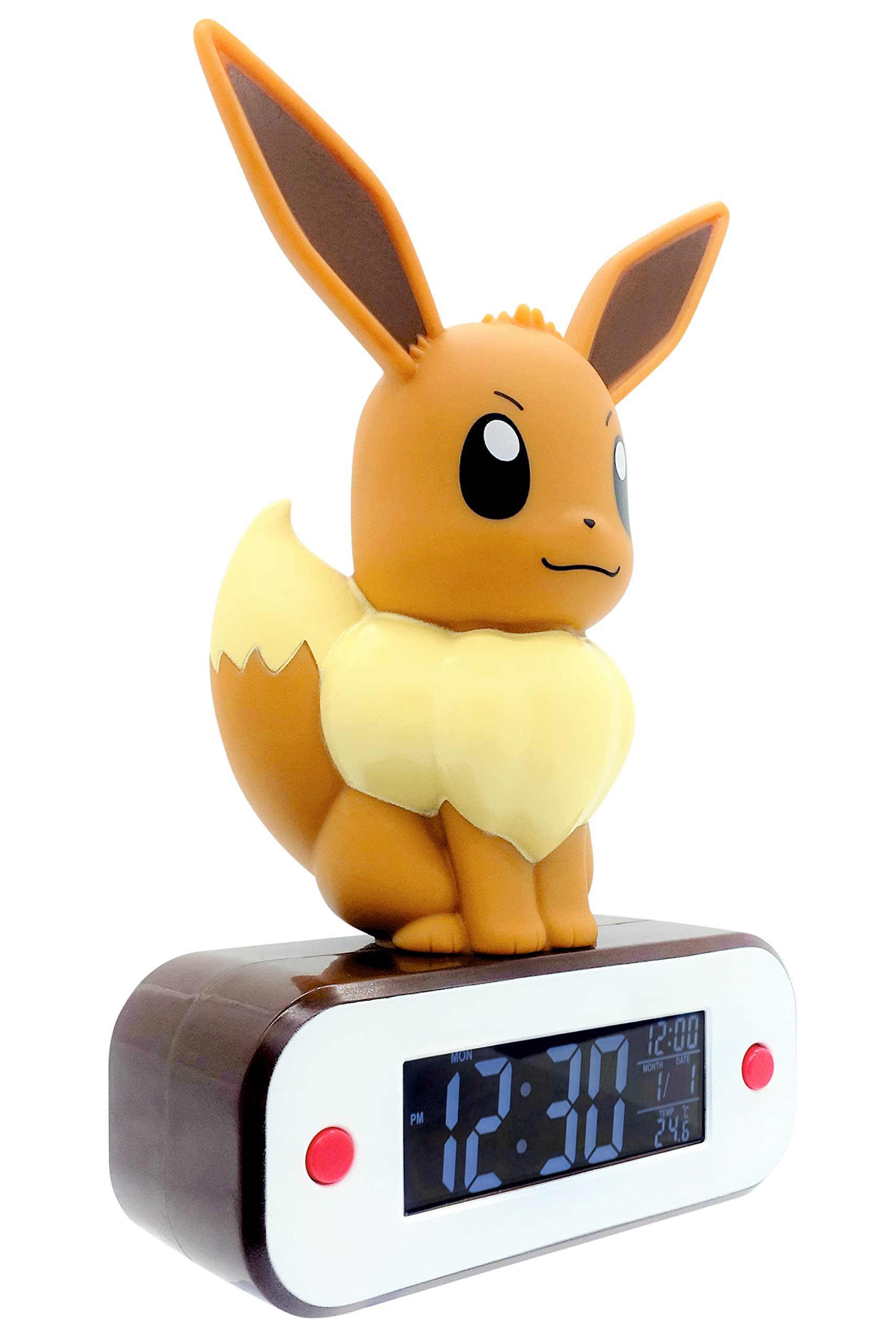 Teknofun Eevee Reloj Despertador Lampara Led Pokemon