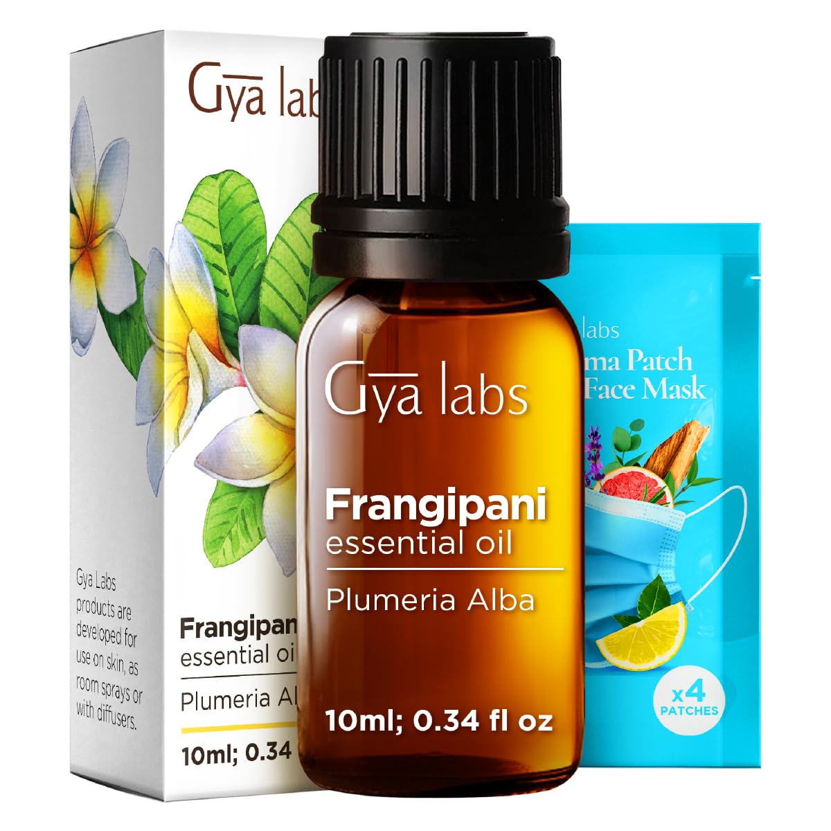 Frangipani Essential Oil for Skin, Hair &amp; Diffuser - 0.34 Fl Oz