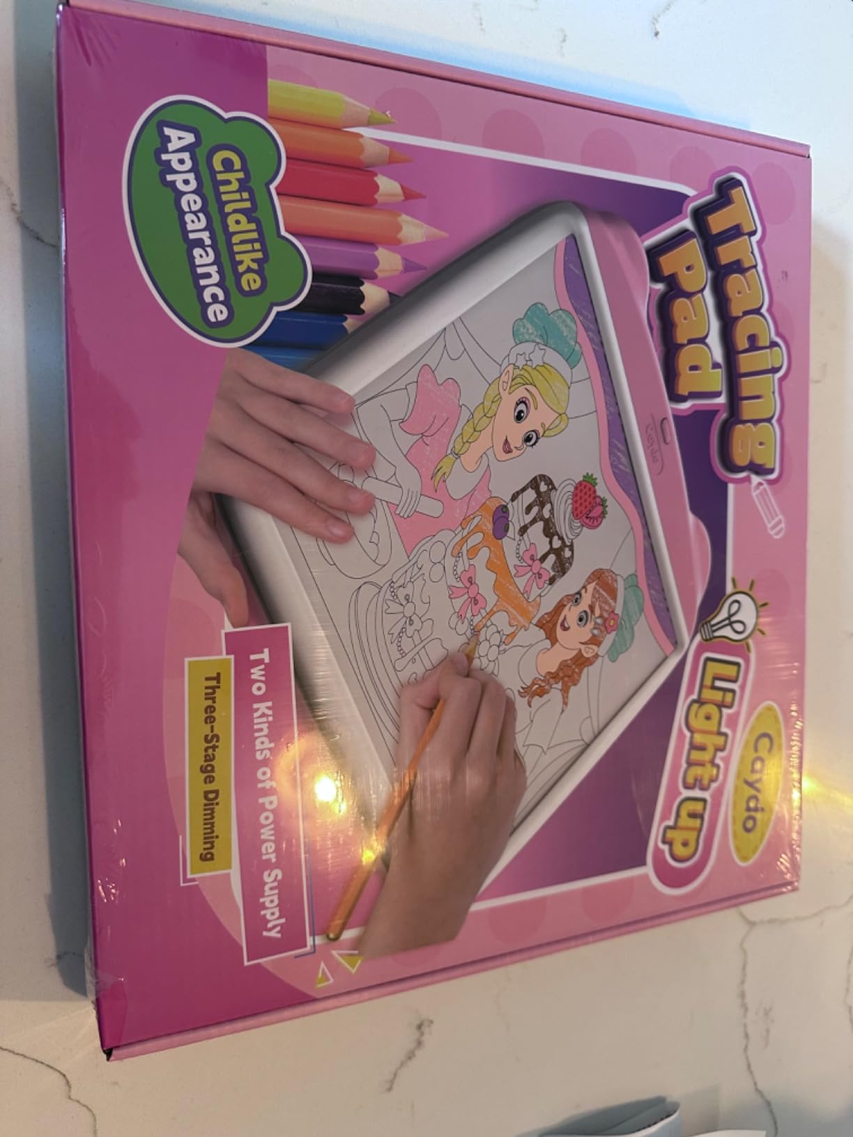 Light Up Tracing Pad, Brightness Levels Kids Light Board for