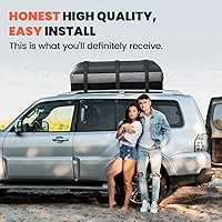 Vista 7 de Asinking Bolsa de carga para techo de automóvil, 100% impermeable, resistente, portaequipajes de techo de automóvil, 15 pies cúbicos, se adapta a