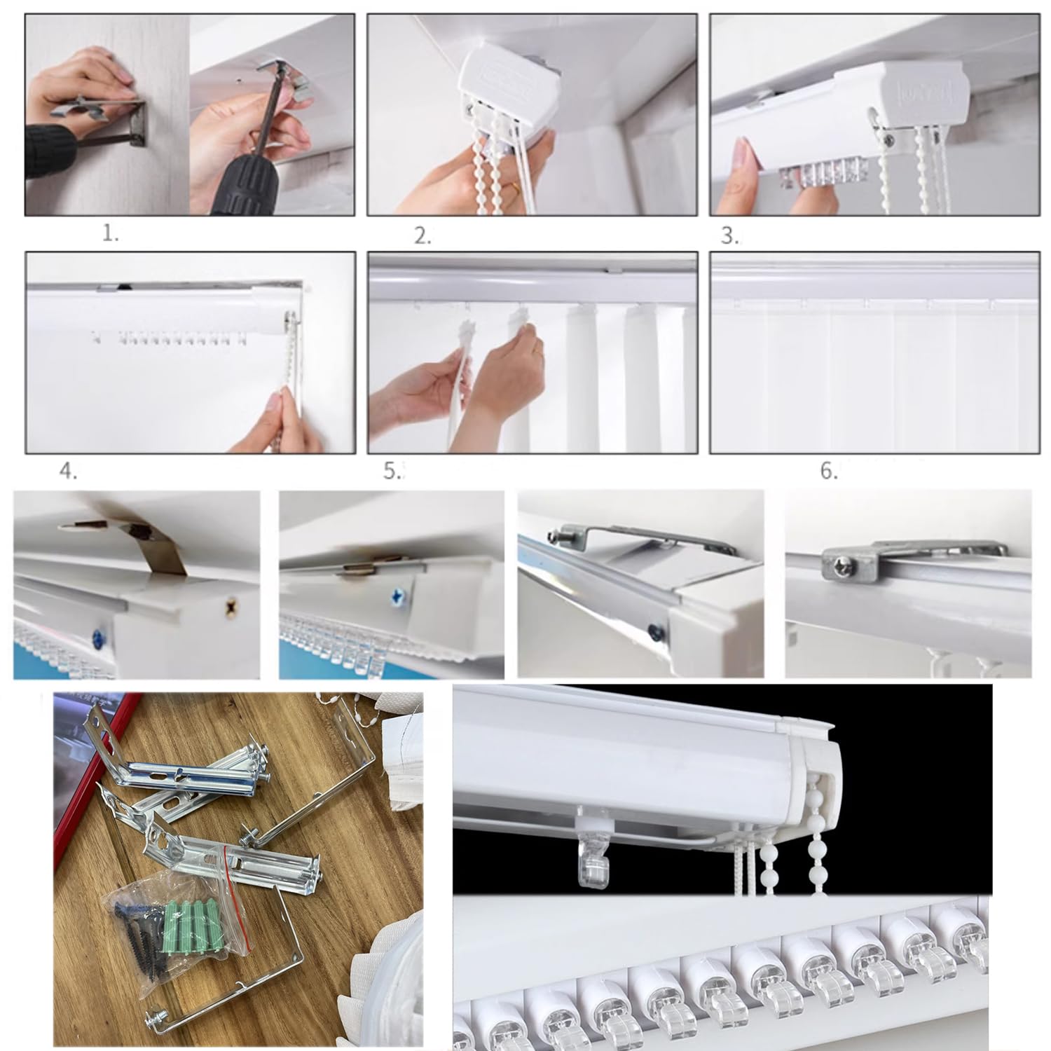 Tende oscuranti verticali – doghe termiche regolabili per finestre, ideali per casa o ufficio, filtraggio della luce, design personalizzabile per uso versatile