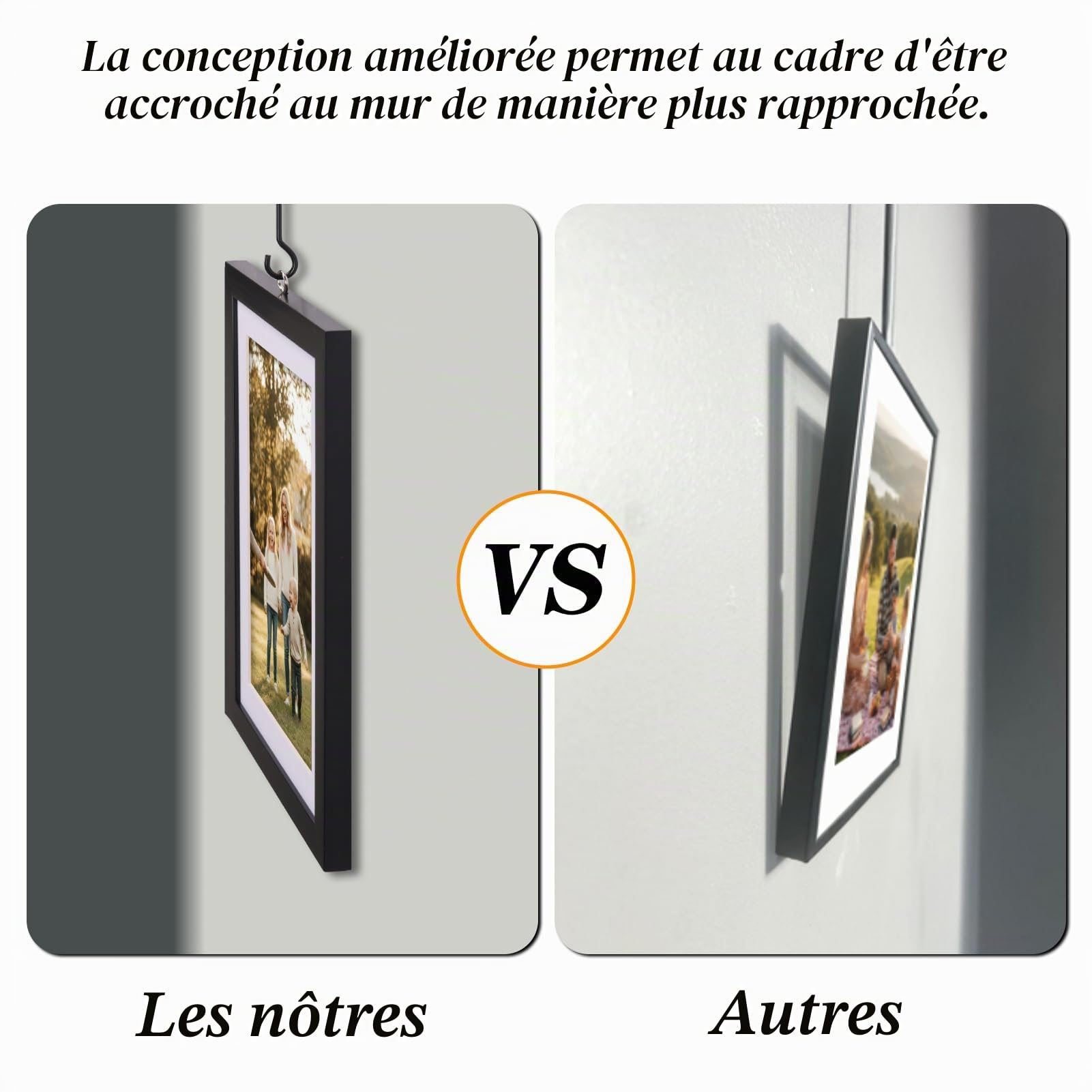 Giftgarden Pele Mele Photo Mural – Lot de 6 Cadres Modulables