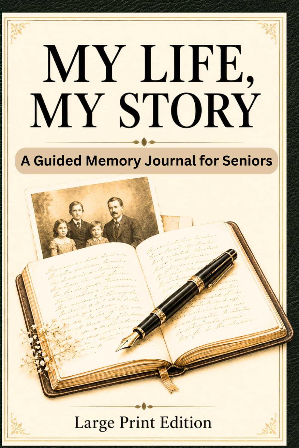 My Life, My Story: A Guided Memory Journal for Seniors | Preserve Family Stories with 105 Prompts | Large Print Legacy Journal Gift for Parents and Grandparents