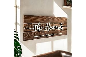 Rustic Engraved Custom Wedding Sign Wooden - Personalized Last Name Est. Date...