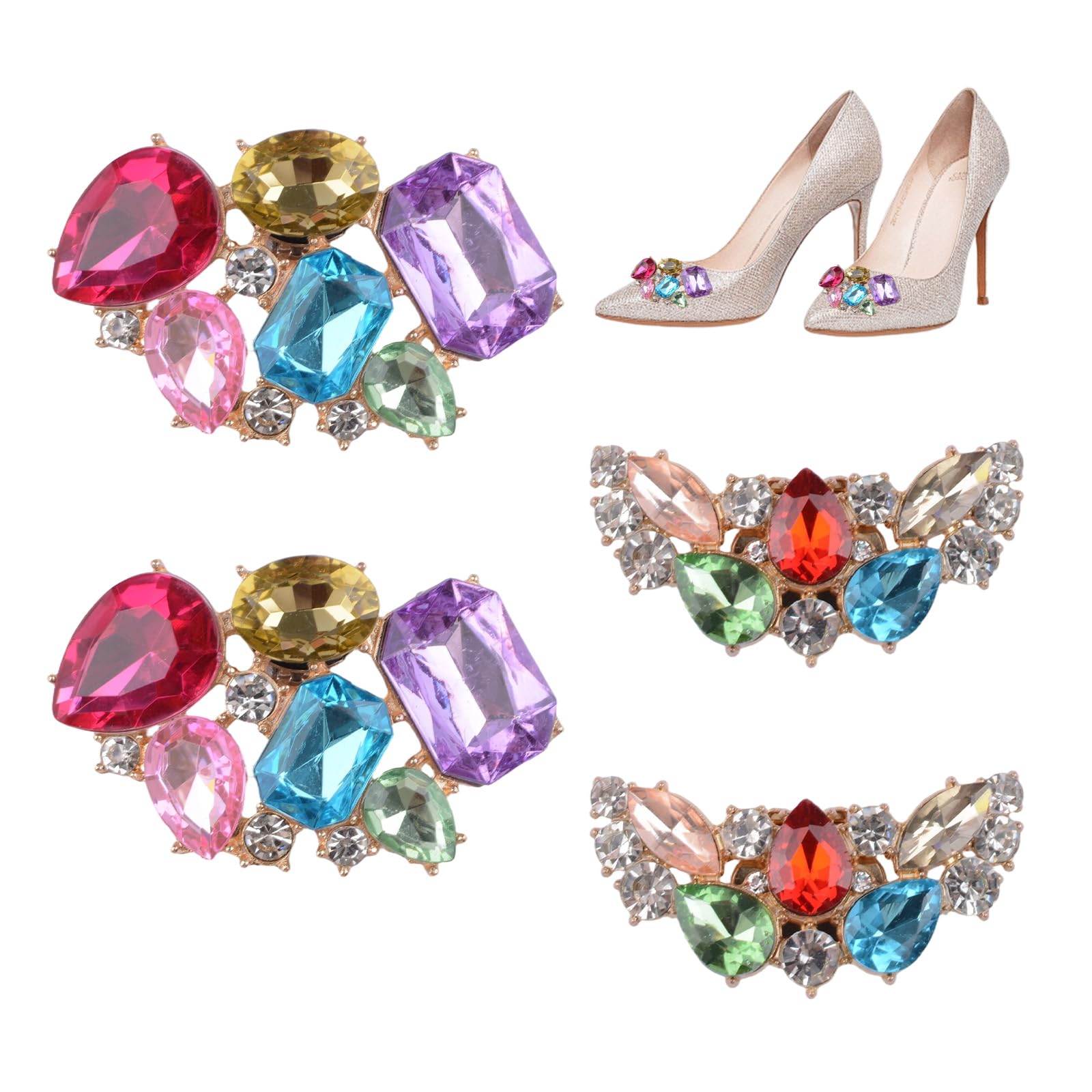Pinces à chaussures amovibles pour transformer vos escarpins simples en modèles de fête