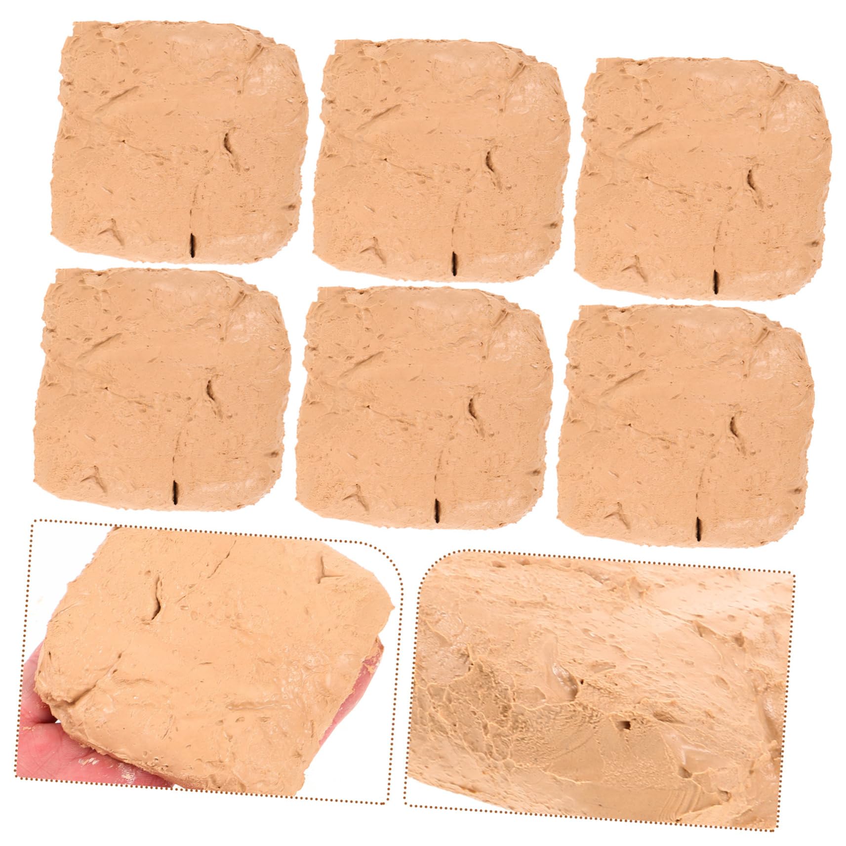 Arcilla de Modelar para Manualidades, 6 Piezas, Beige, 200 G | Secado al Aire, Abs, para Bricolaje y Artesanía, Adecuado para Principiantes en Modelado