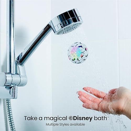 Miniatura 7 de iJoy Disney Minnie Mouse and Friends - Altavoz de ducha LED Bluetooth - Altavoz a prueba de salpicaduras con controles táctiles + 5 horas de