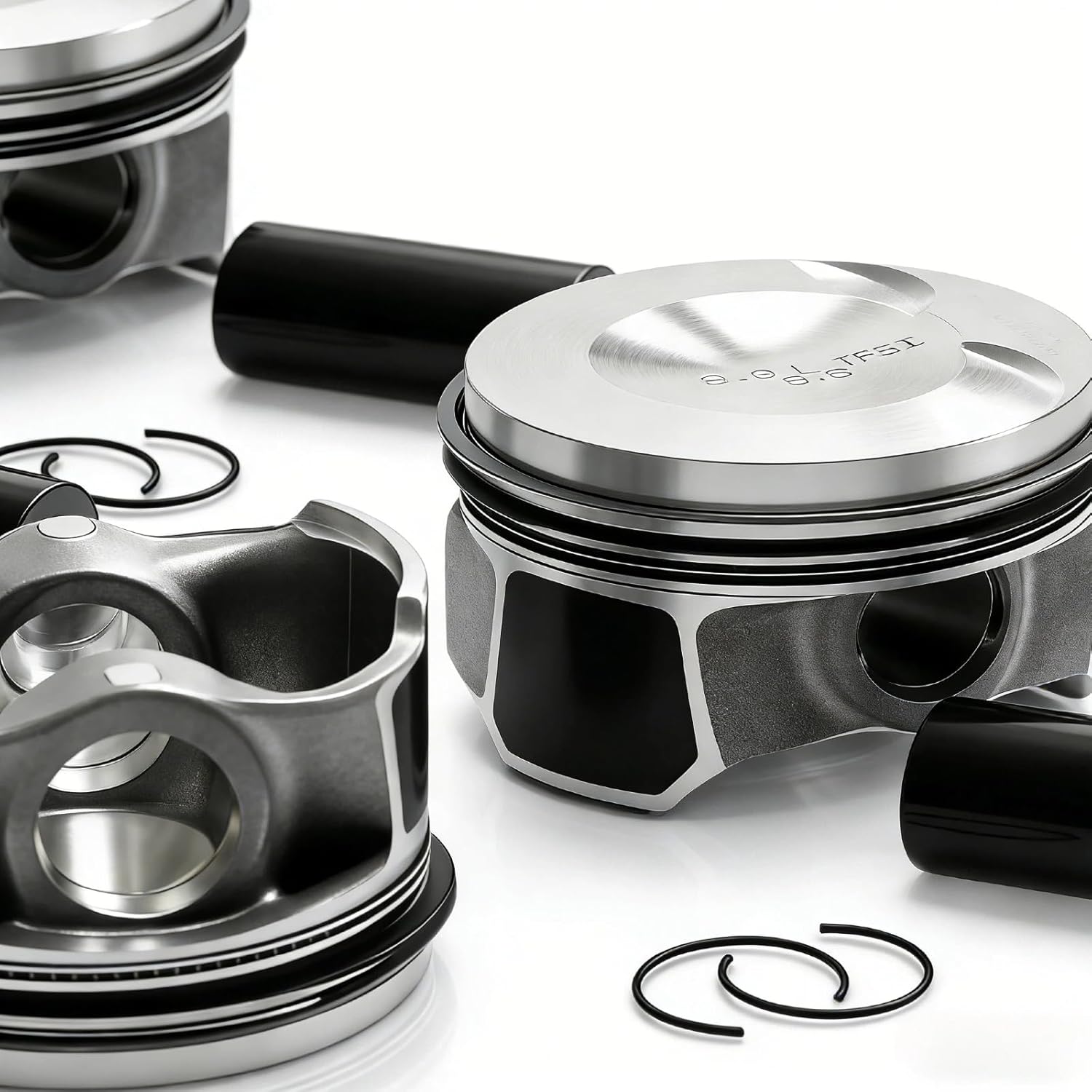Pistons Rings Set Piston Assembly Kit 23mm 06H107065DD Replacement for Audi A3 A4 A5 A6 Q3 Q5 TT VW Beetle CC EOS Golf Jetta Passat TIGUAN EA888 2.0T Engine Piston