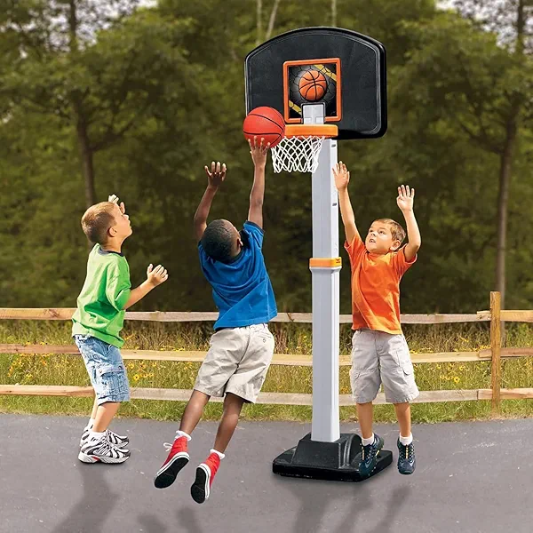 Mini Basketball Set - 5 Pack 6" Small Balls with Pump, Over The Door Mini Hoop Replacements, Toy for Toddlers, Kids, Teenagers, Pool, Indoors, Outdoors