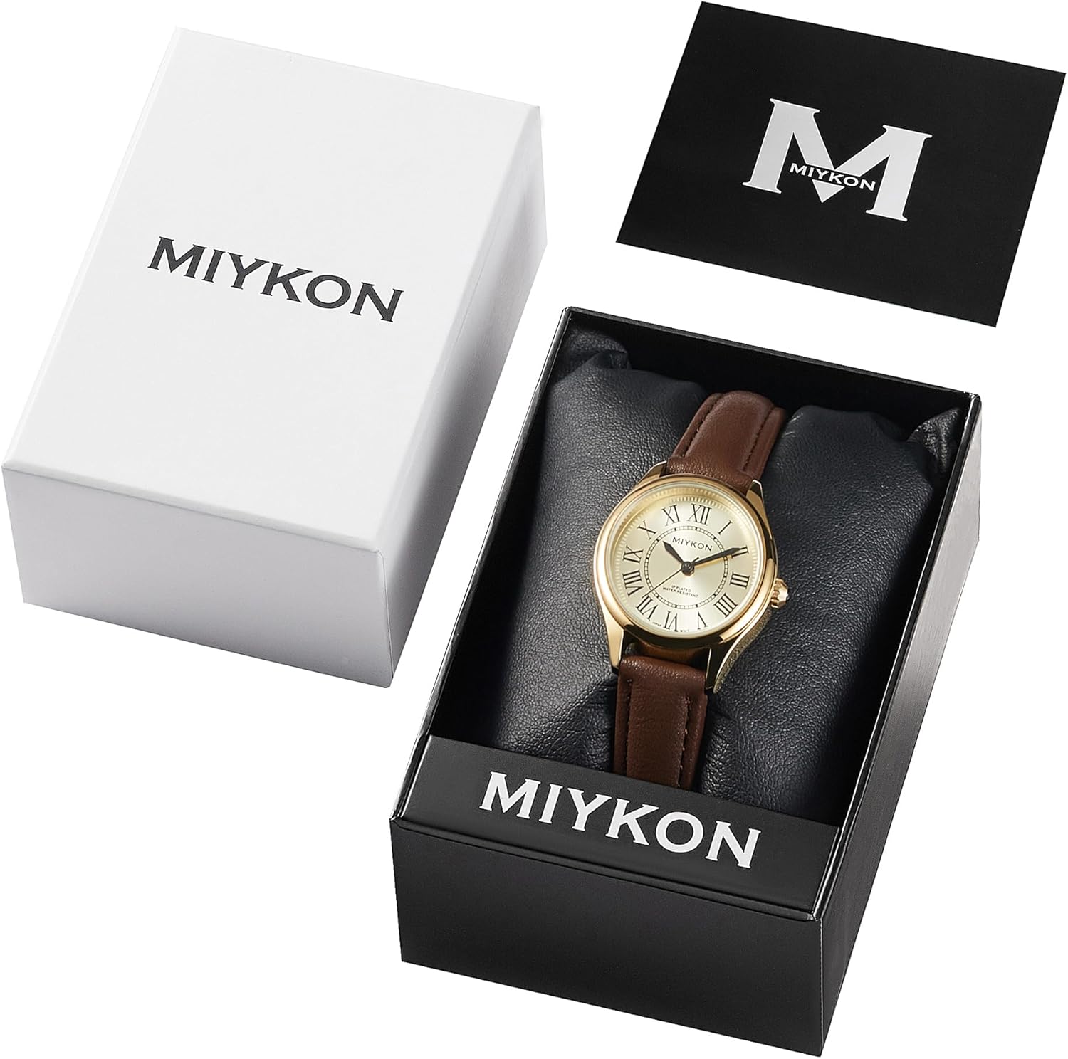 Miykon Minimalist Vintage Watches for Women – Small Dainty Cute Ladies Analog Watch with Genuine Leather Strap – Japanese Quartz, Waterproof to 100ft - Image 7