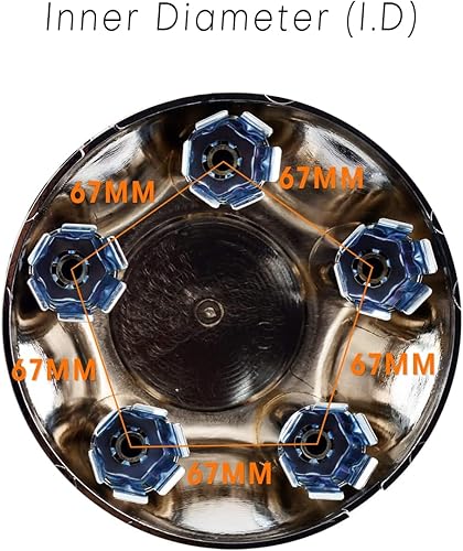 Miniatura 3 de Tapas centrales de rueda de 6.260 in de 6.26 pulgadas  Compatible con tapones centrales ExplorerRanger Center 1993-1997  1 paquete de repuesto de