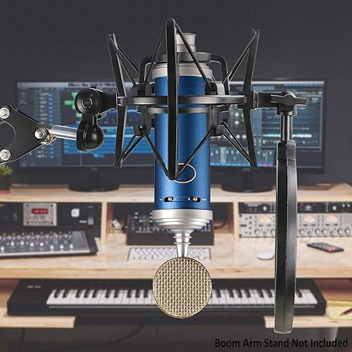 Miniatura 7 de Bluebird - Soporte de choque con filtro pop, parabrisas y soporte de choque para reducir el ruido de la vibración, brazo de micrófono a juego para