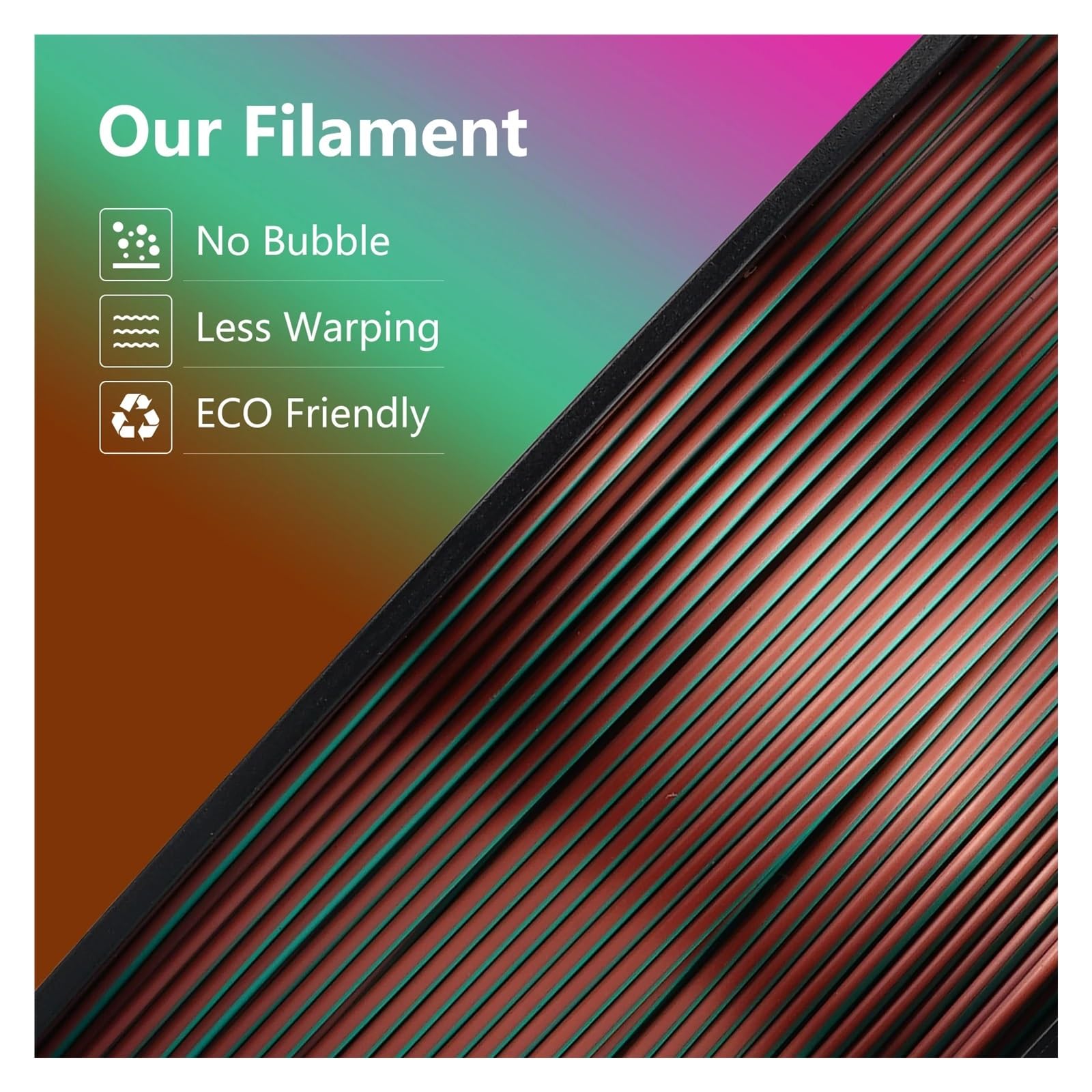 Filament do drukarki 3D PLA Filament Drukarka 3D 1,75 mm 1,0 kg Jedwabny filament PLA Materiały Plastikowe Druk 3D (Kolor: A)