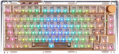 KiiBoom Phantom 81 - Teclado mecánico montado en junta intercambiable en caliente al 75%, BT5.02.4GHzUSB-C, teclado inalámbrico para juegos NKRO con