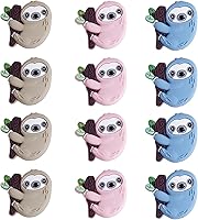 Vista 18 de 12 piezas de cuentas de silicona de animales, cuentas focales lindas, cuentas de silicona a granel para bricolaje para hacer varios artículos