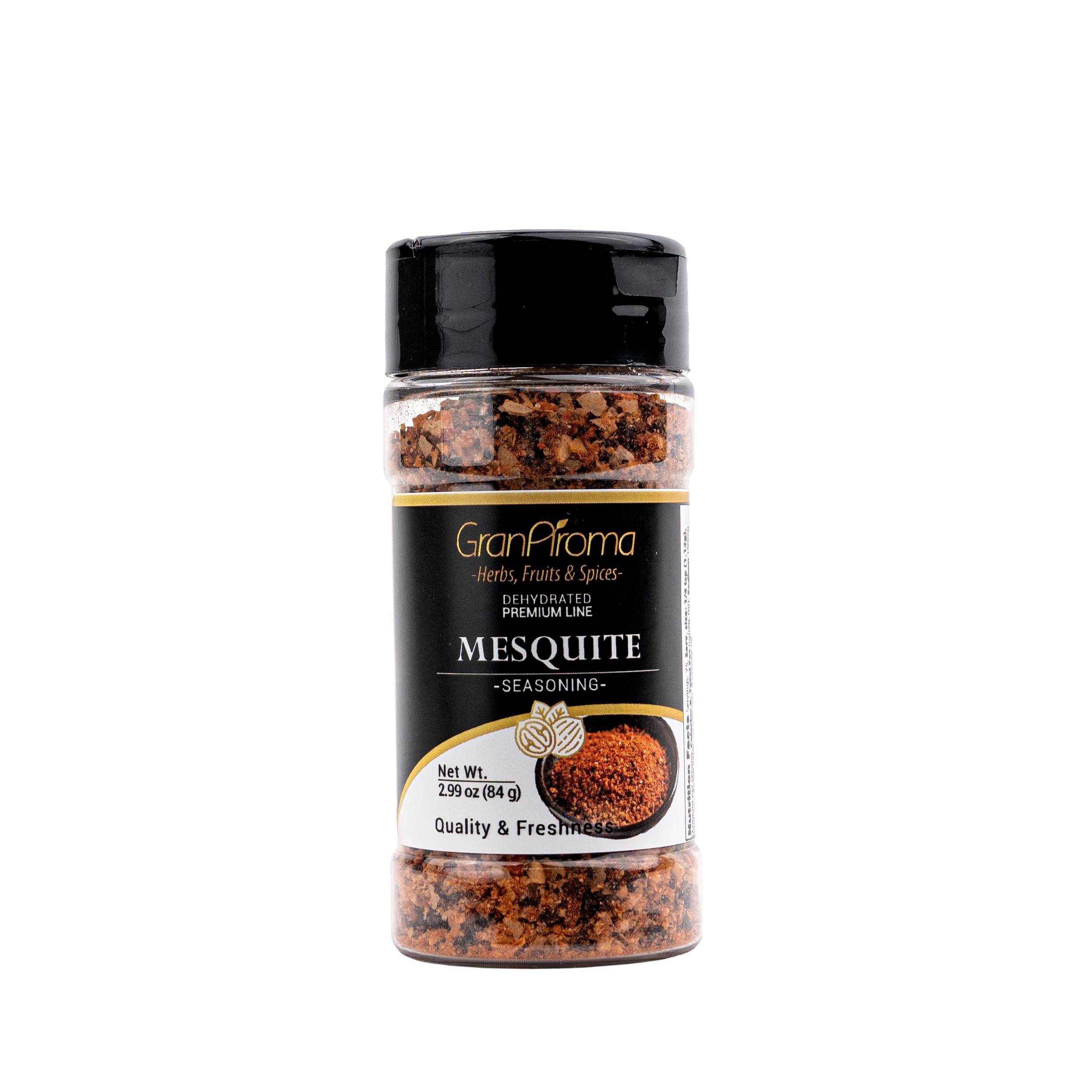 GranAroma Mesquite Seasoning, Bold Smoky Flavor, Versatile Spice Blend (2.99 Ounce)