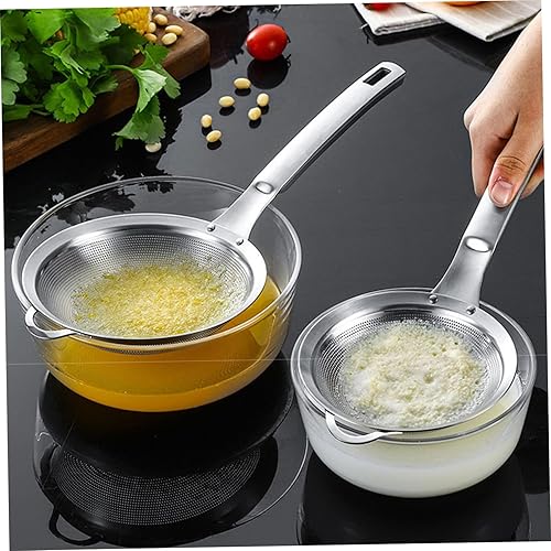 Miniatura 2 de 2pcs Stainless Steel Mesh Sieve Set, Fine Flour Sifter for Baking, Cooking, Tea, Mini Strainers Colander for Quinoa, Liquids, 304 Stainless Steel,