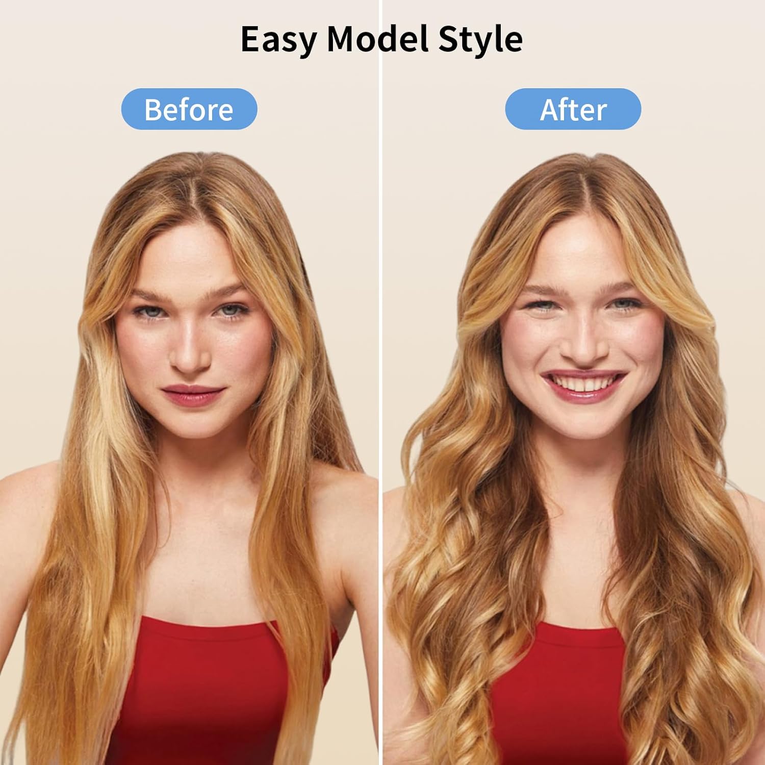 Hot Air Brush Blow Dryer in One, 4-in-1 Ionic Hair Dryer and Styler Volumizer with 3.2" Oval Barrel, 33000RPM High-Speed Motor, Hot Air Straightener Brush, All Hair Types KNS-M8 - Image 6