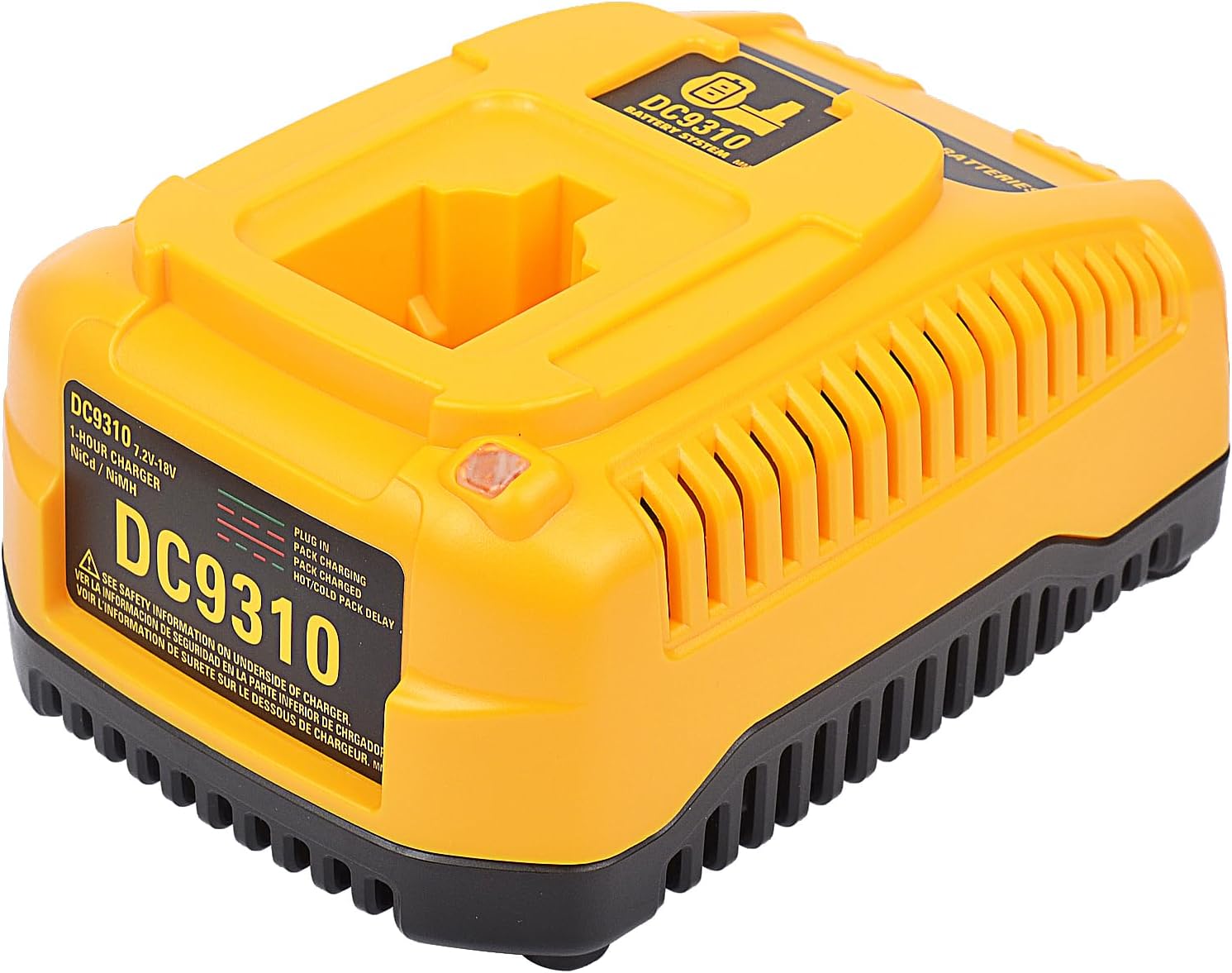 18 V DeWALT Battery Dc9098 18V DC9310 Charger For Dewalt 7.2V-18V XRP  NiCd/NiMH Batteries - Compatible With DC9096, DC9098 Battery Packs DeWalt  DC9310 Battery Charger