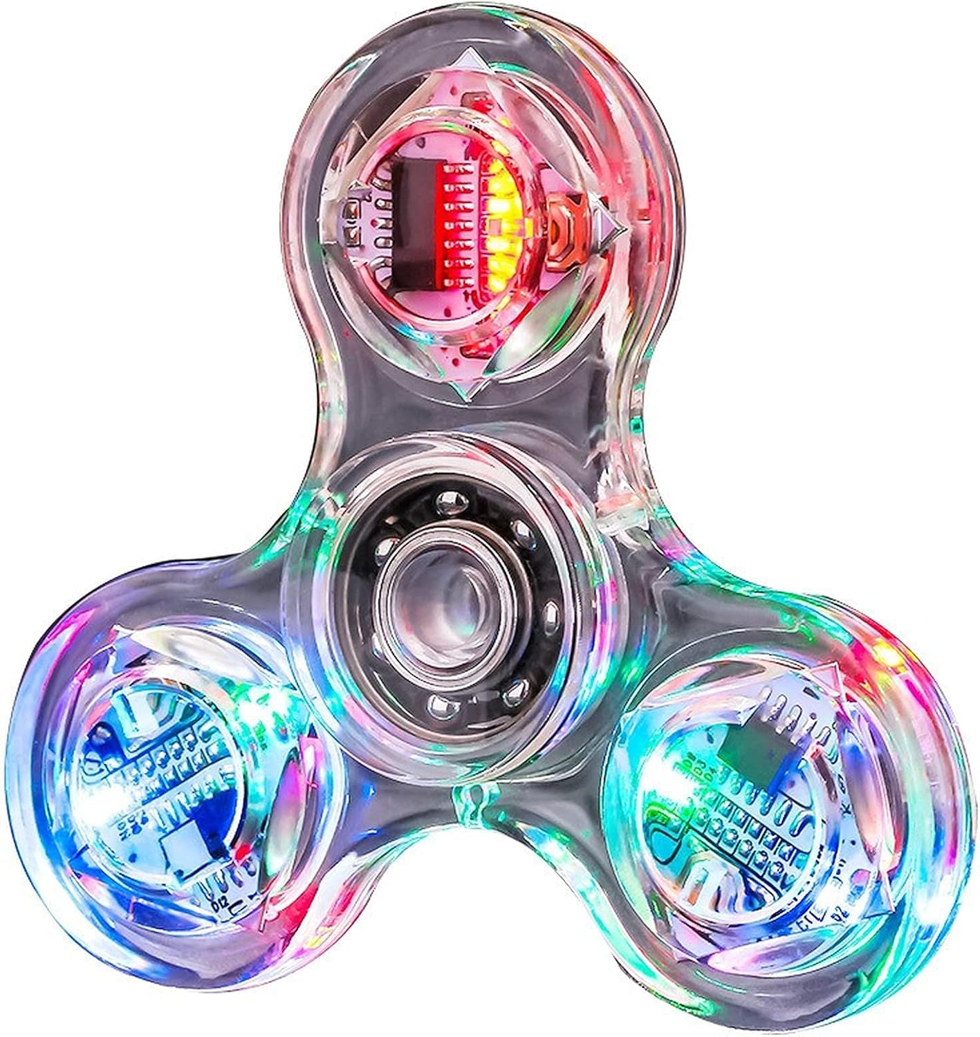 Kyhs ハンドスピナー 高速led指先ジャイロ玩具ハンドトライスピナーシングルフィンガーベアリングジャイロスコープ