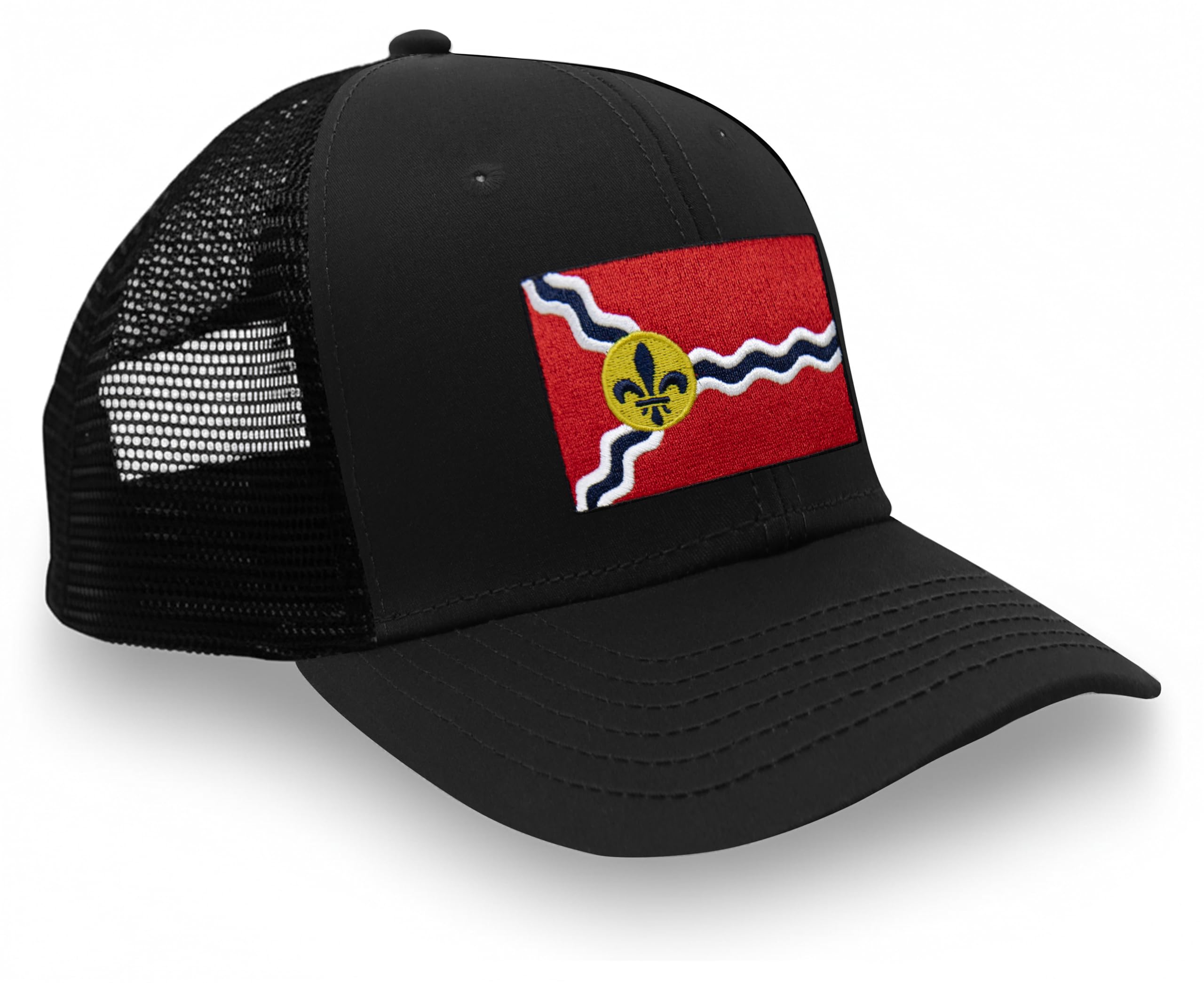 International Tie City Hat for Men and Women, Adjustable Snapback Trucker Baseball Cap with Embroidered Patch