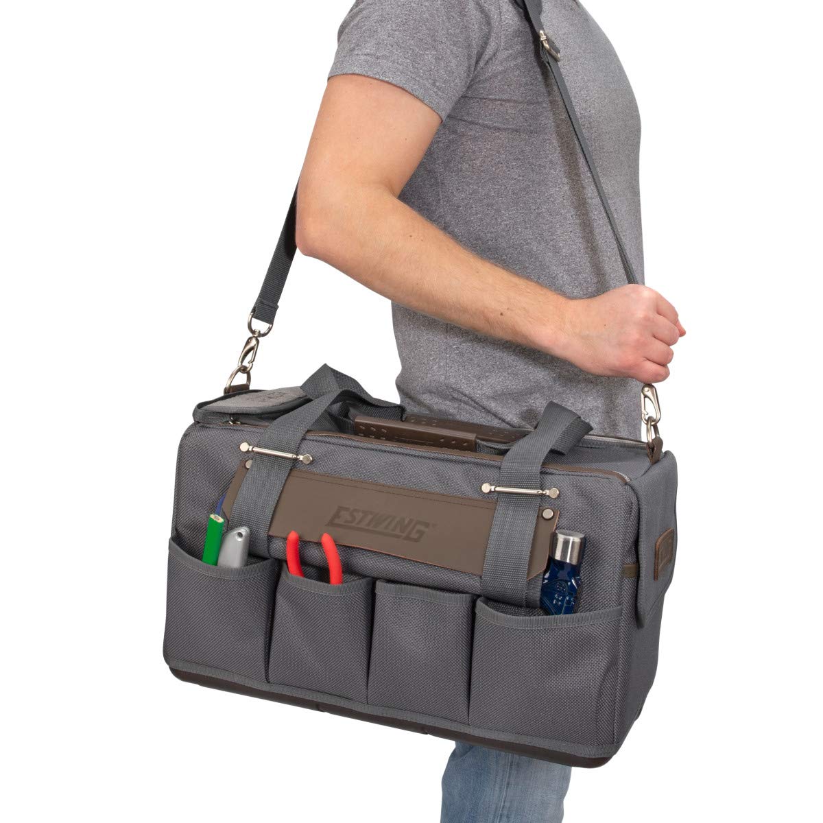 Estwing 94762 14-komorowa torba na narzędzia ramowe 45 cm
