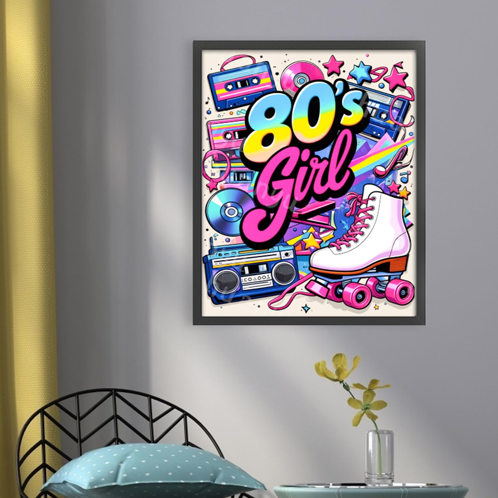Zestaw startowy do haftu igłowanego retro 80s DIY