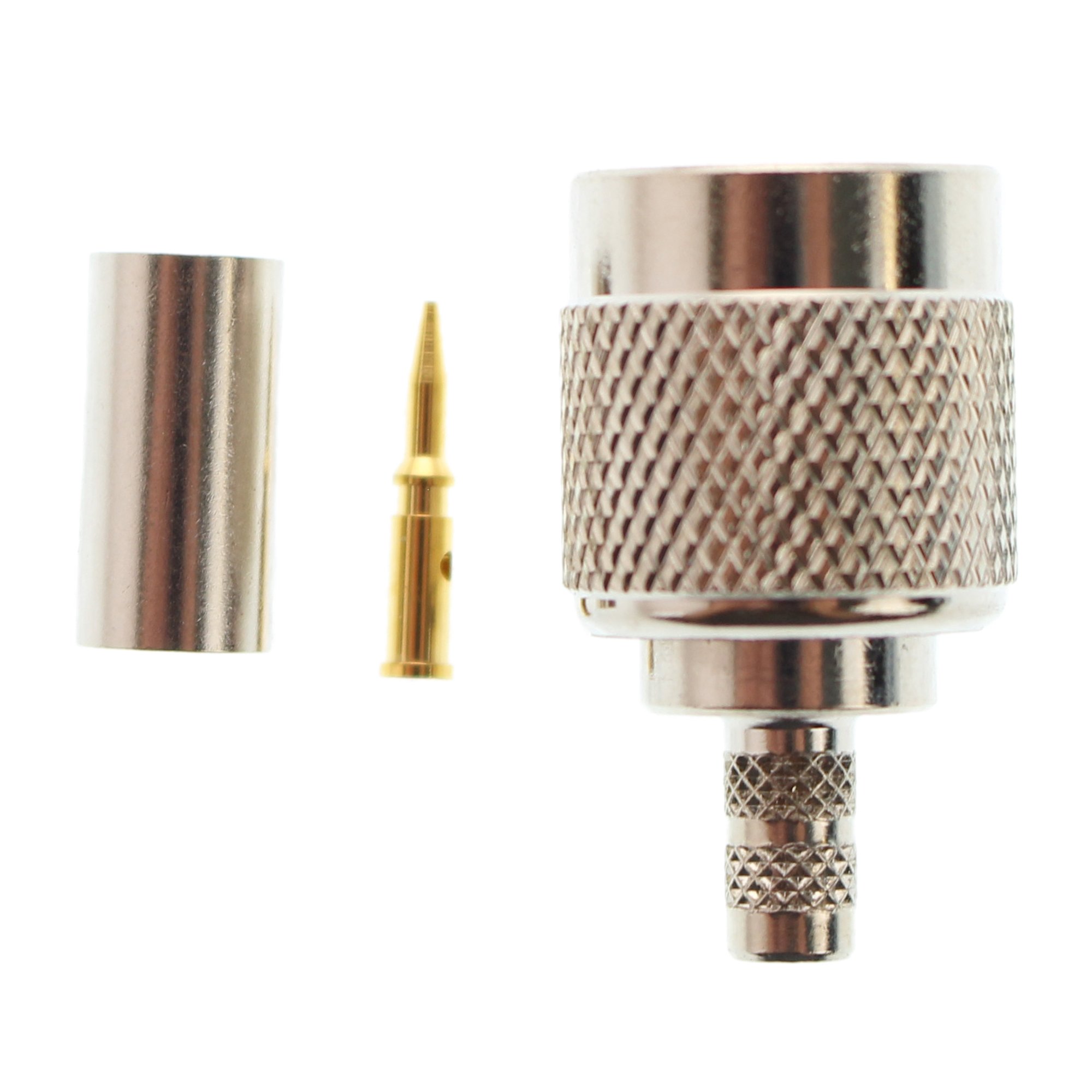 NCRF Industries, T, Male Crimp, N,G,D; For Rg-58/U, Cbl Grp C (Rft-1202-2)