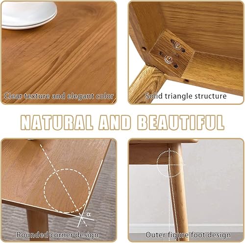 Miniatura 6 de Mesa de comedor de 47 pulgadas, mesa de cocina, mesa de comedor, mesa de cocina pequeña para espacios pequeños, mesa moderna para el hogar, mesa de