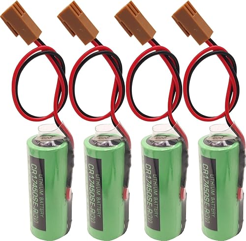 4 unids CR17450SE-R / A98L-0031-0012 3V 2500mah PLC batería con enchufe para FANUC PLC batería