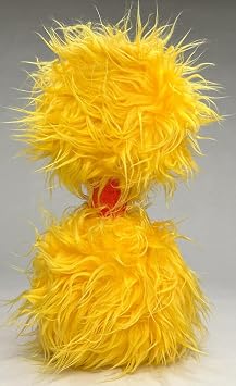 Glory To Dog Phoebe Big Crazy Chicken Plush Squeaky Toy Medium & Large Dogs | Dual squeakers, wobbly head, floppy feet. Embroidered eyes, stitched mouth. Hand washable polyester. For Medium & Large dogs