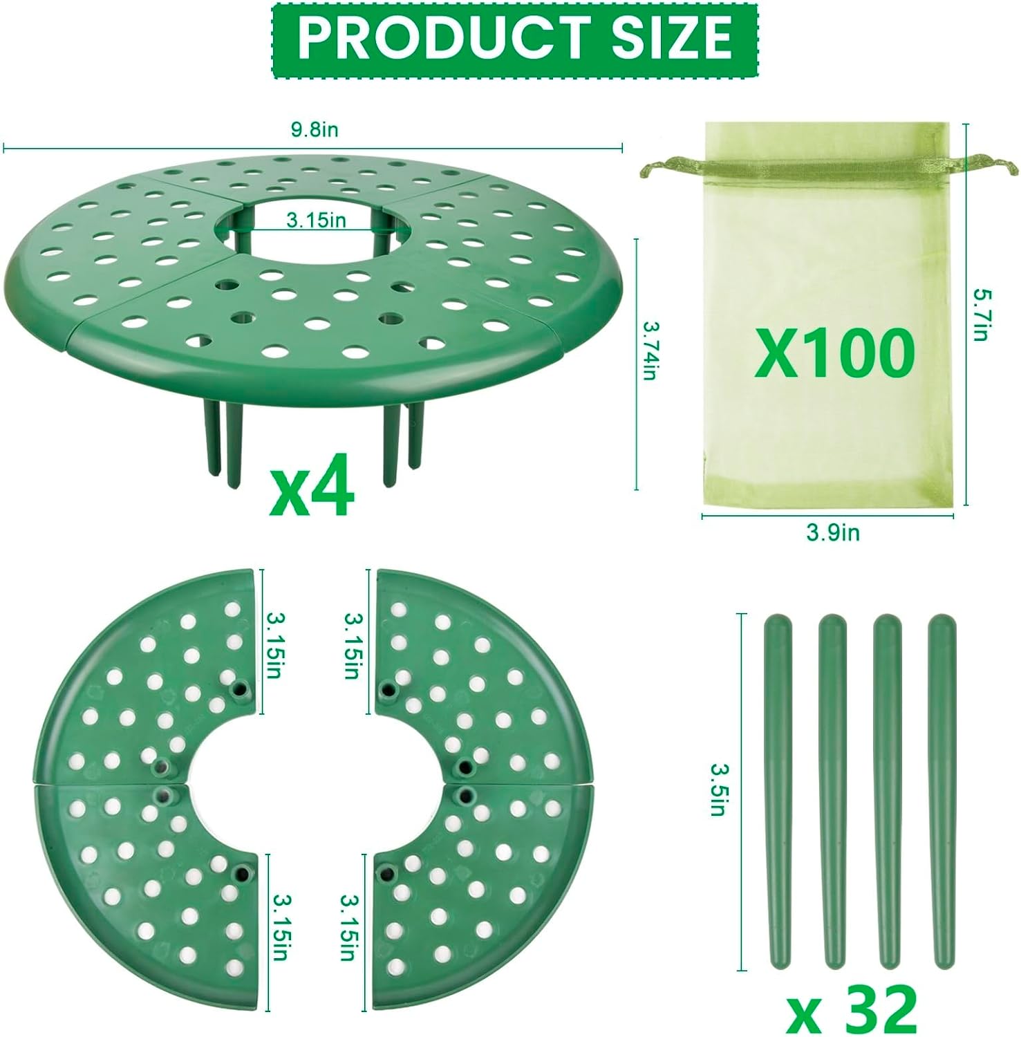 Strawberry Plant Support Planter Protector - Garden Accessories Trellis image 2