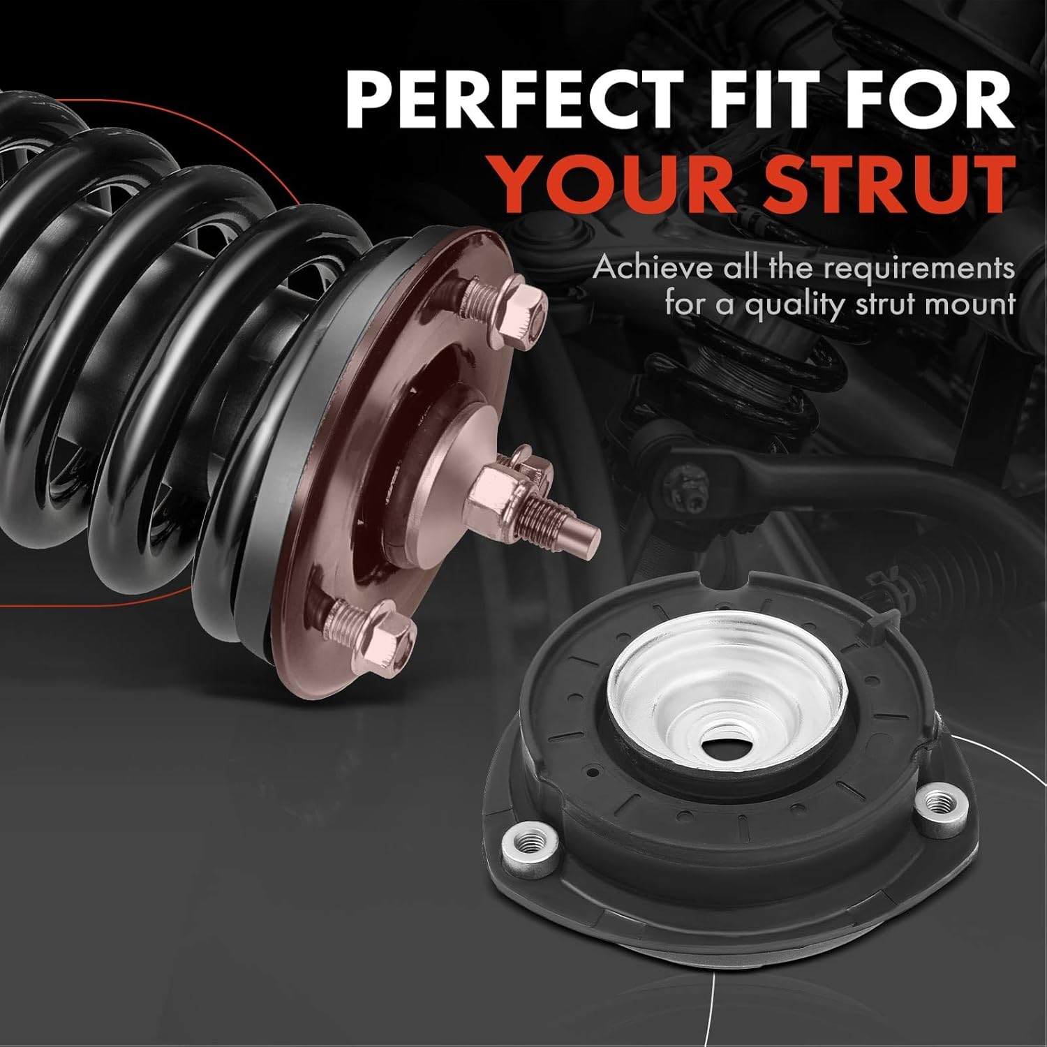 A-Premium Front Driver or Passenger Suspension Strut Mount Compatible with Volkswagen GTI 2015, Golf & Audi A3/A3 Quattro, S3 2015-2017, TT Quattro 2016-2017