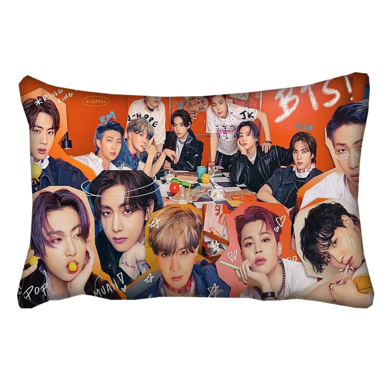 BTS merchandise BTS Cuscino decorativo con cerniera invisibile morbido