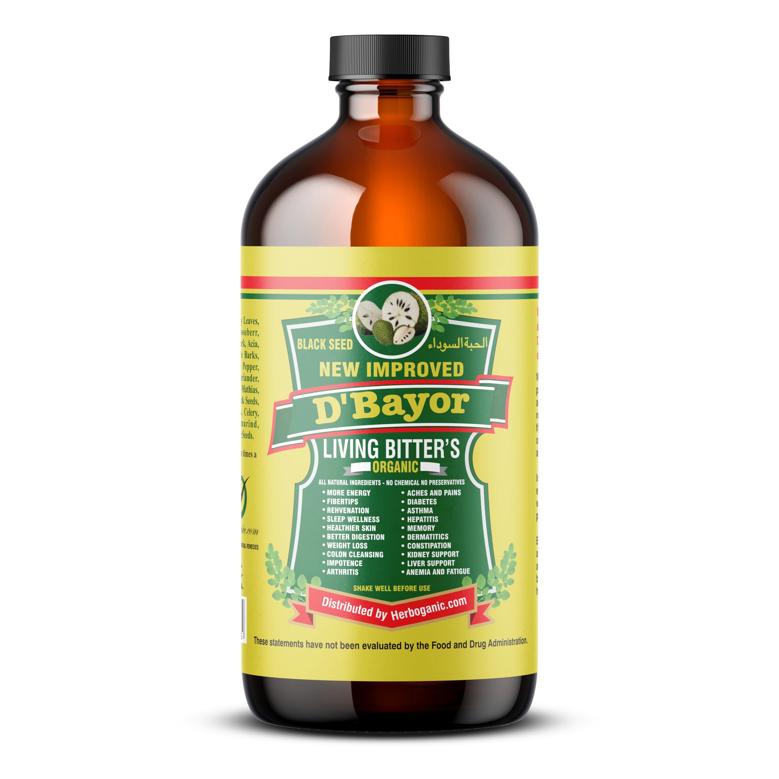 HERBOGANICLiving Bitters (D'Bayour Living Bitters 16 oz)