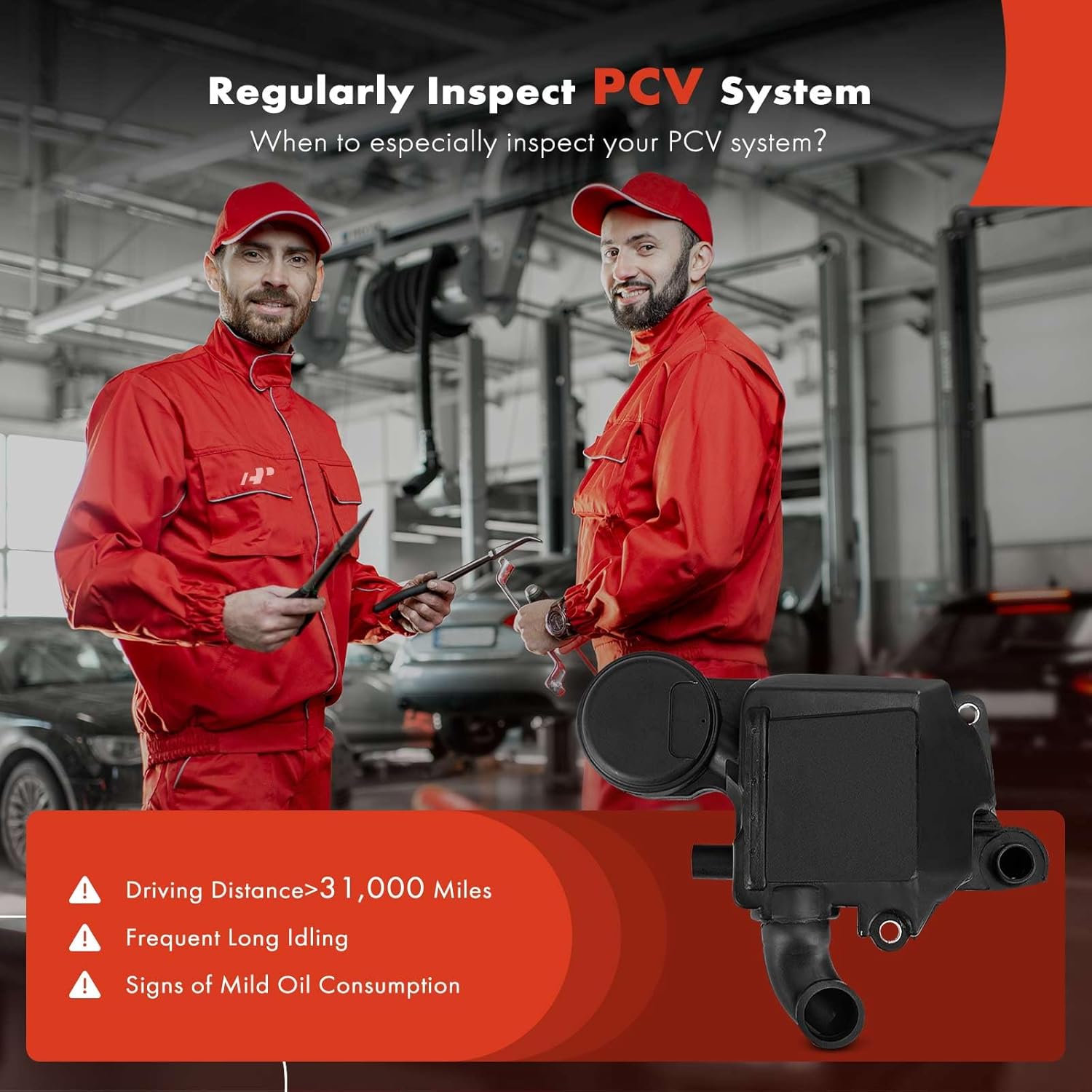 A-Premium Engine Crankcase Vent Valve Oil Separator Compatible with Volvo S60 2001-2005, V70 2001-2007, 2.4L