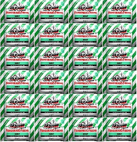 Fishermans Friend Sugar Free Mint Menthol Lozenges 25g x 24 Packs