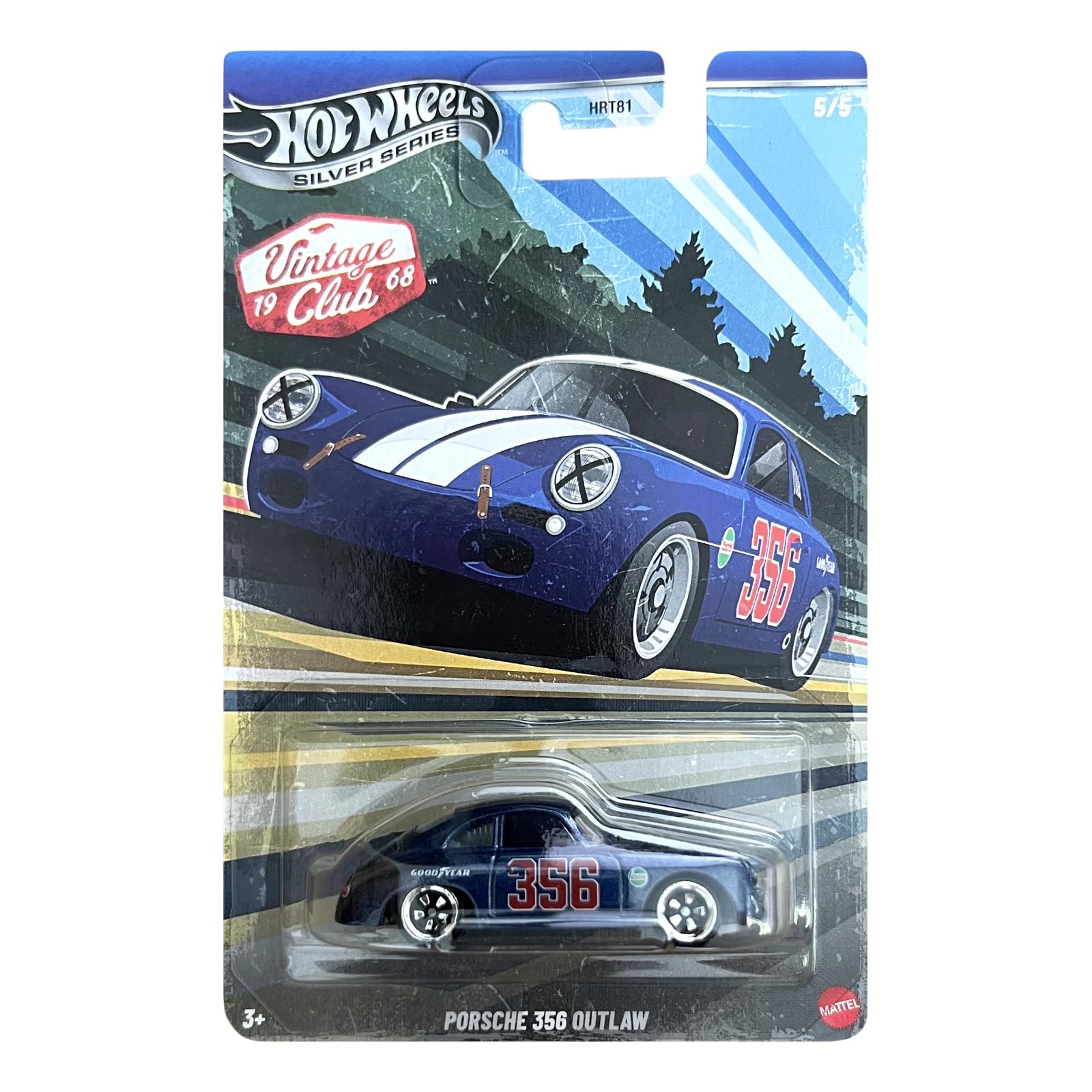 Hot Wheels - Porsche 356 Outlaw - 5/5 2026 Vintage Club - 1:64 Model Car Children's Toy - Licensed Model Classic Car Coupe Sports Car - Mattel JKY28